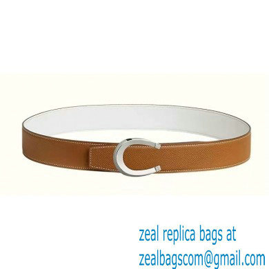 Hermes Luck belt buckle & Reversible leather strap 38 mm 07 2023